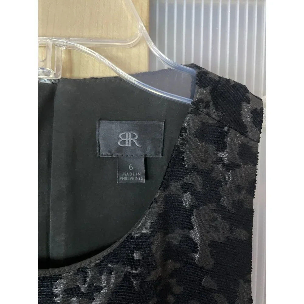 Banana Republic Racerback Fit-Flare‎ Dress Sz 6 Party Wedding Goth Pleated - Picture 4 of 7